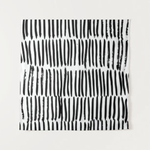 Vertical Elements: Hand-Drawn Seamless Style. Tapestry