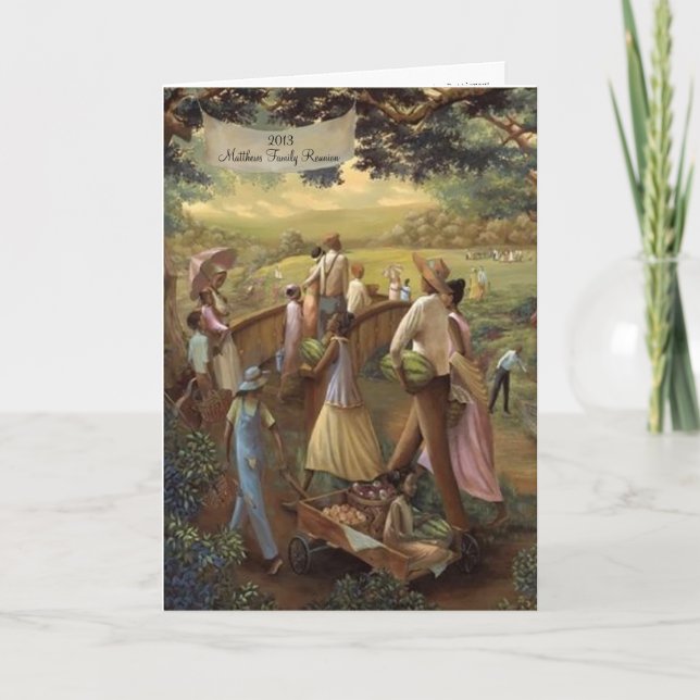 Vertical Family Reunion Program Programme (Front)