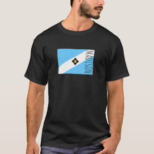 Vertical Flag of Madison, Wisonsin T-Shirt