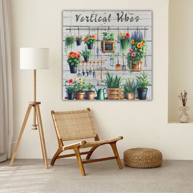 Vertical Garden Nature Lover Old Wood Wall Art (Creator Uploaded)