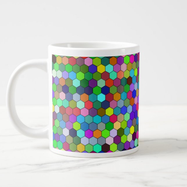 Vertical Hexagons 20oz Mug (Left)