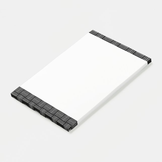 Vertical Horizontal Lines Post it;  long Note pad (Angled)