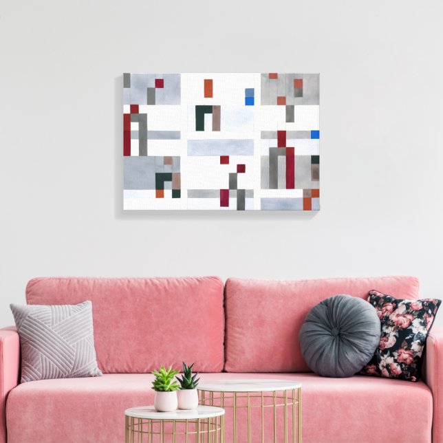 Vertical Horizontal | Sophie Taeuber-Arp | Canvas Print (Insitu(LivingRoom))