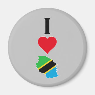 Vertical I Love Tanzania / I Heart Tanzania Magnet