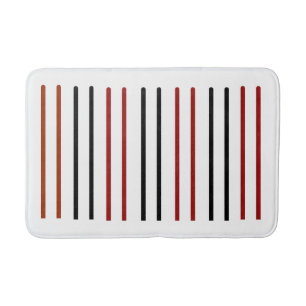 "Vertical Line Pattern Bathmat – Sleek Minimalist 