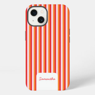 Vertical lines personalised stripes iPhone 13 case