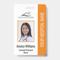 Vertical LPN Licensed Practical Nurse Photo ID