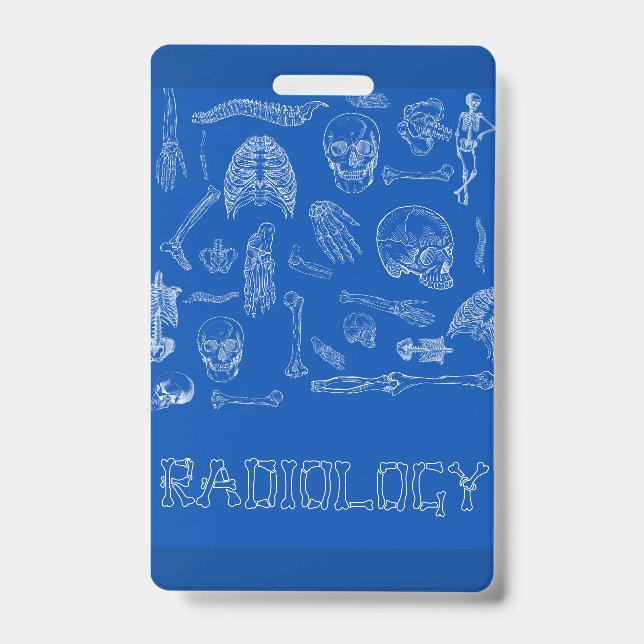 Vertical Medical Badge Buddy  ID Badge (Front)