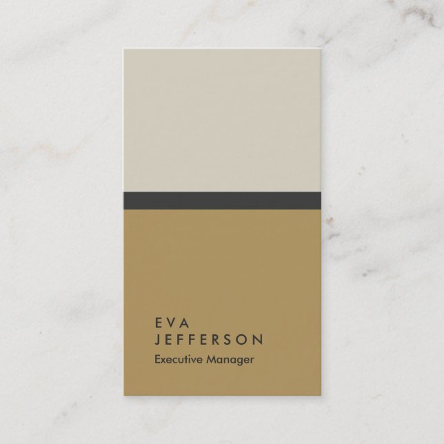 Vertical modern pastel colours professional plain business card (Front)