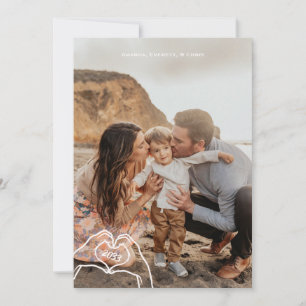 Vertical New Year 5 Photos Greeting Card