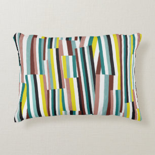 vertical oblique line length pattern decorative cushion