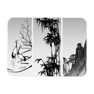 Vertical Oriental Scroll Magnet