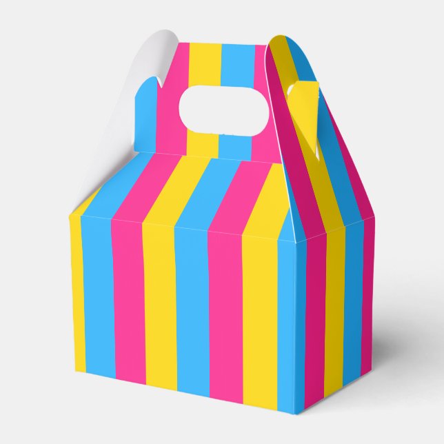 Vertical Pansexual Pride Flag Favour Box (Front Side)
