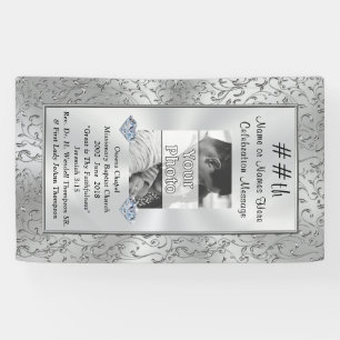 Vertical Photo and Personalised Party Banner