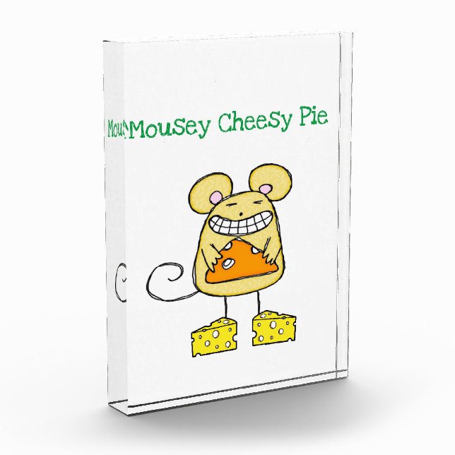 Vertical Photo Block Mousey Cheesy Pie Pizza  (Left)
