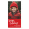 Vertical Photo - Christmas Red Script - Happy