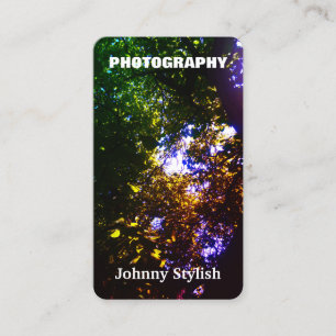 Vertical photo image natural cover business card