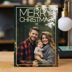 Vertical Photo Merry Christmas desert green gold