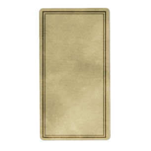 Vertical Plain Apothecary Label