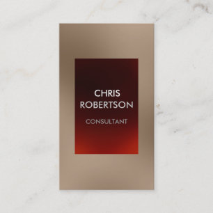 Vertical Plain Charm Red Attractive Business Card