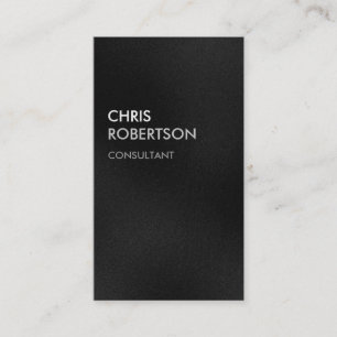 Vertical Plain Grey Attractive Charm Business Card