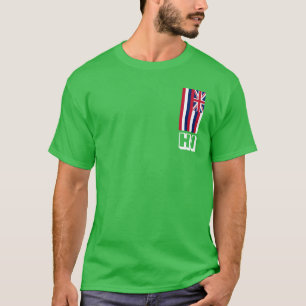 Vertical pocket Hawai’I Flag T-Shirt