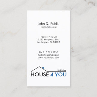 Vertical Real Estate Business Card