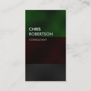 Vertical Red Green Grey Attractive Business Card