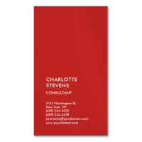 Vertical Red Trendy Minimalist Elegant Simple