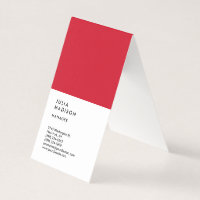 Vertical Red White Trendy Manager Consultant