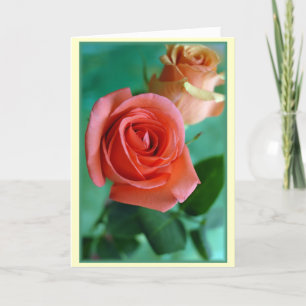 "Vertical Roses" Card