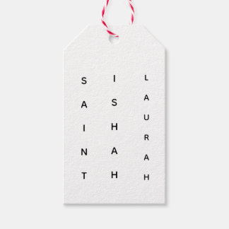 VERTICAL SAINT ISHAH LAURAH GIFT TAGS