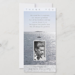 Vertical Seascape Photo frame Sympathy Thank You