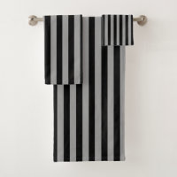Vertical Silver and Black Stripes