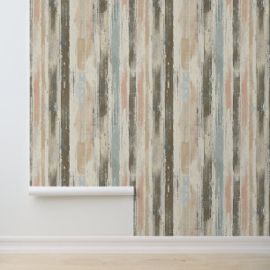 Vertical sketched artistic lines earth colour ink wallpaper