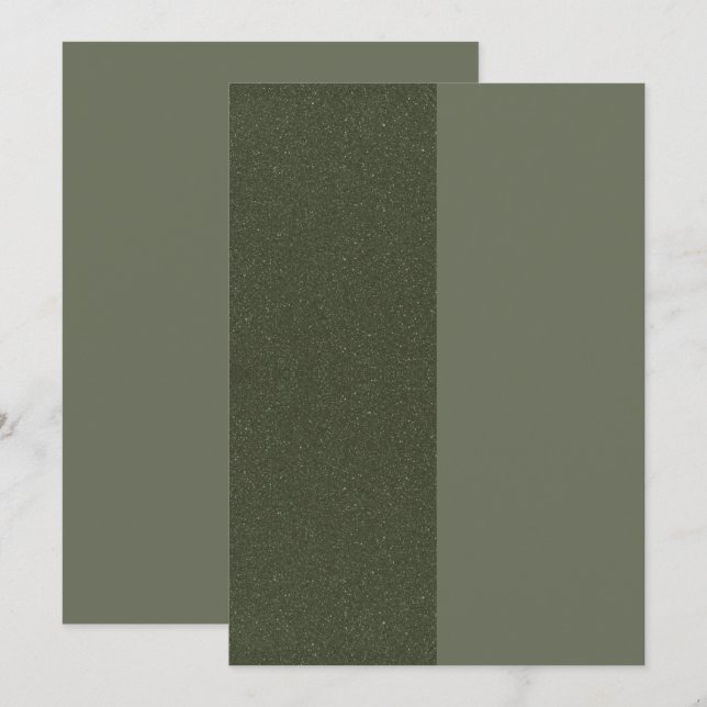 Vertical Split Moss Green Menu – Customisable (Front/Back)