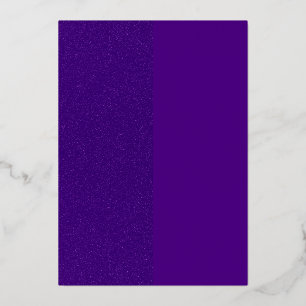 Vertical Split Purple Foil Invitation – Customise