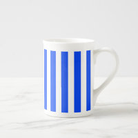 Vertical Stripe Sailor Blue & White Pattern