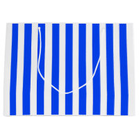 Vertical Stripe Sailor Blue & White Pattern