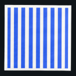 Vertical Stripe Sailor Blue & White Pattern Napkin<br><div class="desc">Blue vertical Stripes on White background. Vertical stripe Pattern. Two-toned stripes graphic design. A pattern of strips coloured in blue and white. Design of several lines. A stripe pattern consists of continual lines in vertical direction.</div>