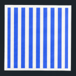 Vertical Stripe Sailor Blue & White Pattern Napkin<br><div class="desc">Blue vertical Stripes on White background. Vertical stripe Pattern. Two-toned stripes graphic design. A pattern of strips coloured in blue and white. Design of several lines. A stripe pattern consists of continual lines in vertical direction.</div>