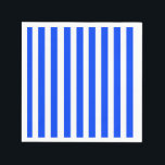 Vertical Stripe Sailor Blue & White Pattern Napkin<br><div class="desc">Blue vertical Stripes on White background. Vertical stripe Pattern. Two-toned stripes graphic design. A pattern of strips coloured in blue and white. Design of several lines. A stripe pattern consists of continual lines in vertical direction.</div>