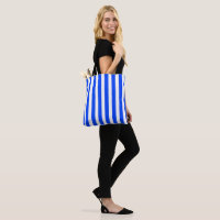 Vertical Stripe Sailor Blue & White Pattern