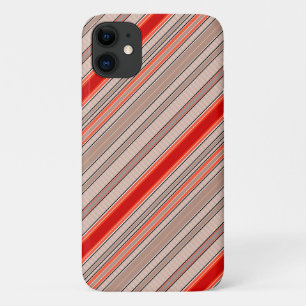 vertical striped textured pattern in orange and be Case-Mate iPhone case