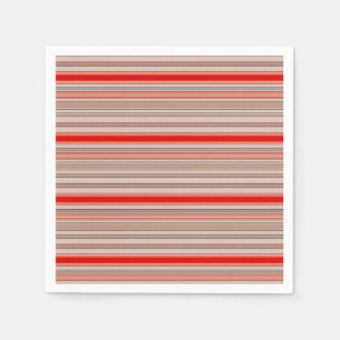 vertical striped textured pattern in orange and be napkin