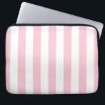 Vertical Stripes Baby Pink And White Striped Laptop Sleeve<br><div class="desc">Vertical Stripes – light pink and white striped pattern.</div>