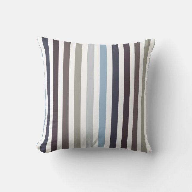 Vertical Stripes - Beaver Cushion (Front)