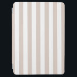 Vertical Stripes Beige And White Striped iPad Air Cover<br><div class="desc">Vertical Stripes – beige and white striped pattern.</div>
