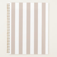 Vertical Stripes Beige And White Striped