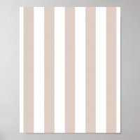 Vertical Stripes Beige And White Striped